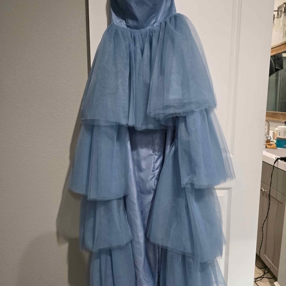 Amazon Women's High Low Dress - Light Blue